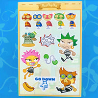 poptropica sticker sheets
