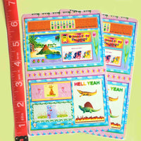 old web sticker sheet