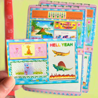 old web sticker sheet