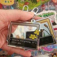 Despite Everything Mirror Keychain
