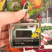 Despite Everything Mirror Keychain