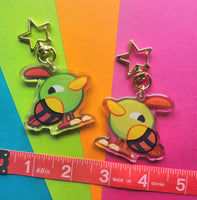 poke bird keychain