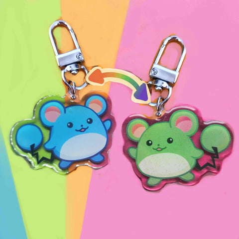 poke mouse keychain