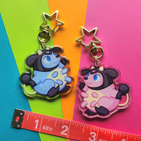 poke cow keychain