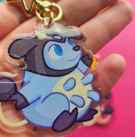 poke cow keychain