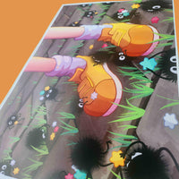 yellow shoes print - poster