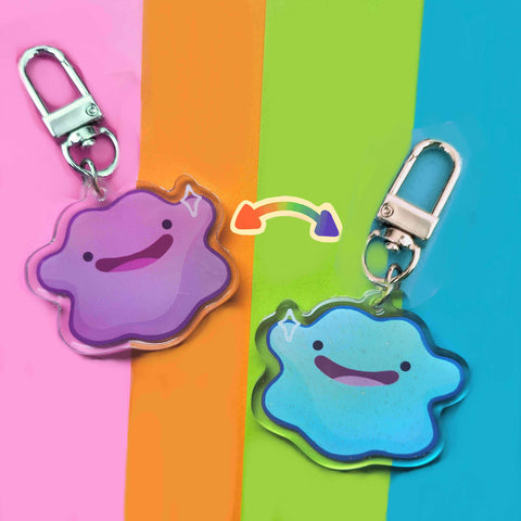 poke mirror keychain