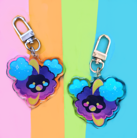 poke galaxy keychain
