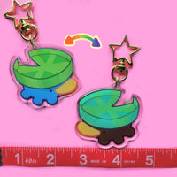 poke lilypad keychain