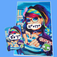 scene girl print - poster