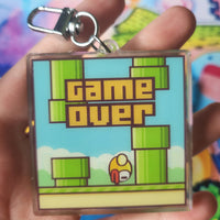 flappy bird shaker keychain
