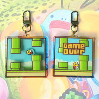 flappy bird shaker keychain