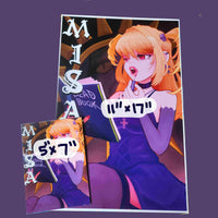 goth girl print - poster