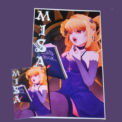 goth girl print - poster