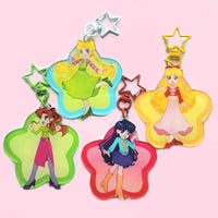 rainbow girl keychains