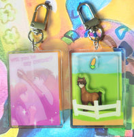 horse game shaker keychain