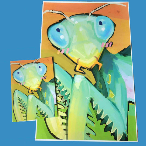 mantis print - poster