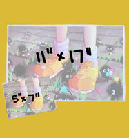yellow shoes print - poster