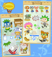 poptropica sticker sheets