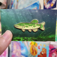 lake fish enamel pins