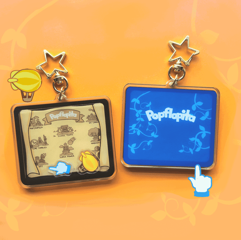poptropica map shaker keychain