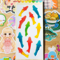 gummy candy sticker sheets