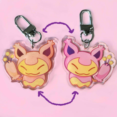 poke cat keychain