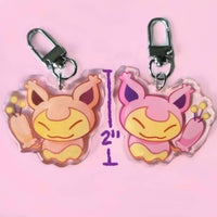 poke cat keychain