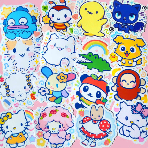 animal mascot stickers