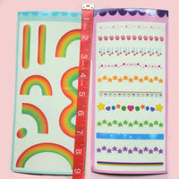 transparent art deco sticker sheets