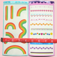 transparent art deco sticker sheets