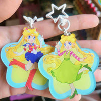 rainbow girl keychains