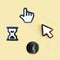 cursor enamel pin