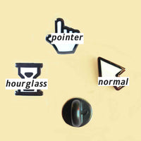 cursor enamel pin