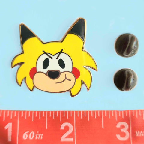 sonichu enamel pin