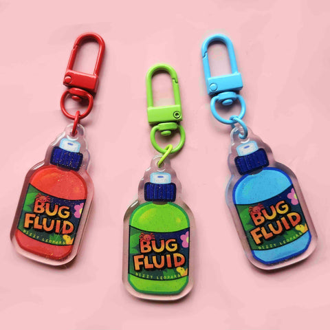 bug fluid keychains