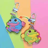 poke frog keychain