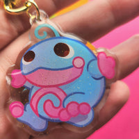 poke frog keychain