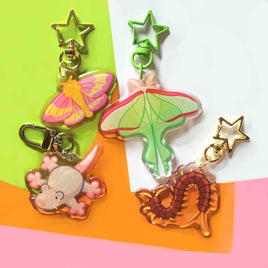 garden friend keychains