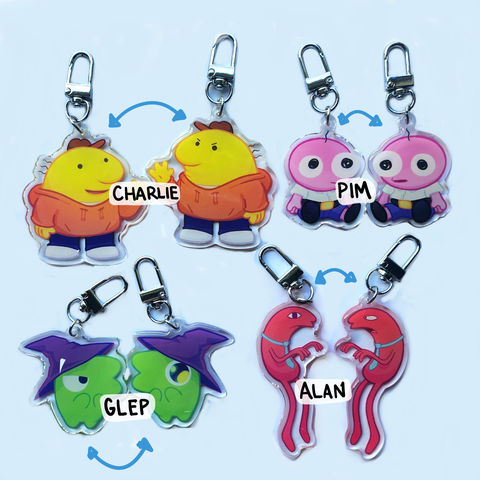 smile friend keychain