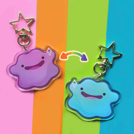 poke mirror keychain