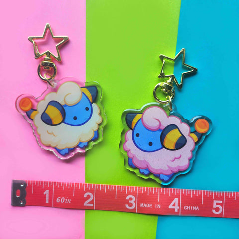 poke sheep keychain