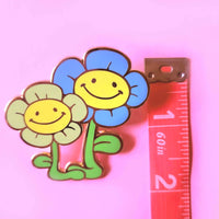 flower enamel pin