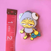 shark guy enamel pin