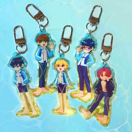 Swim Anime Keychains