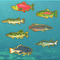 lake fish enamel pins