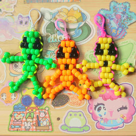 beaded alien keychains