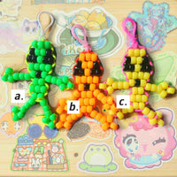 beaded alien keychains
