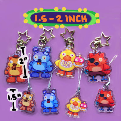 Fnaf Keychains and Phone Charms