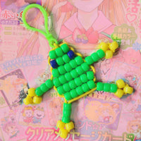 beaded frog keychains